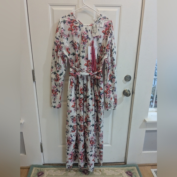 NWT MSGM Floral Cotton Poplin Maxi Dress - Picture 3 of 10